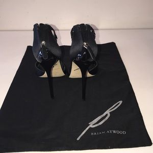 Black and rhinestones Brian Atwood